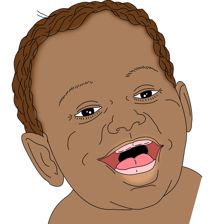This is an image of an infant child.